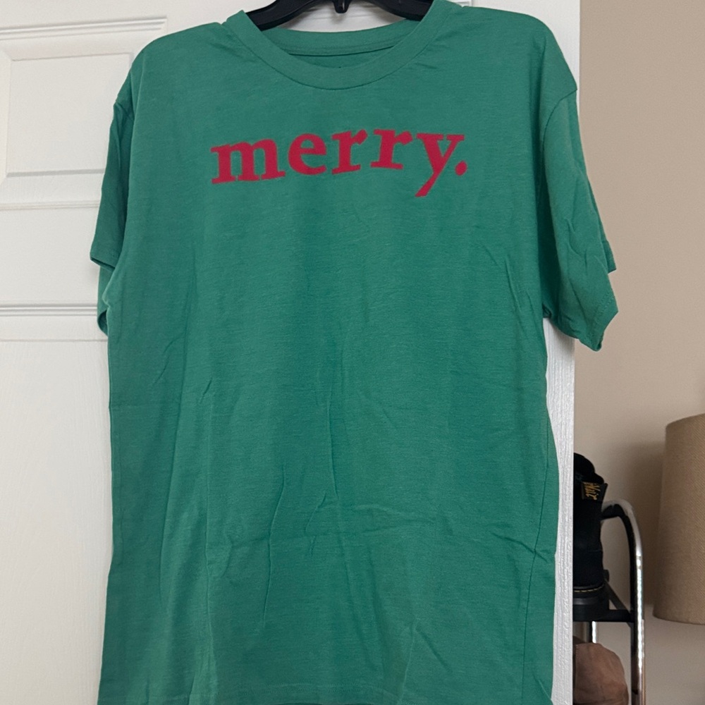 Green ‘Merry' Tshirt